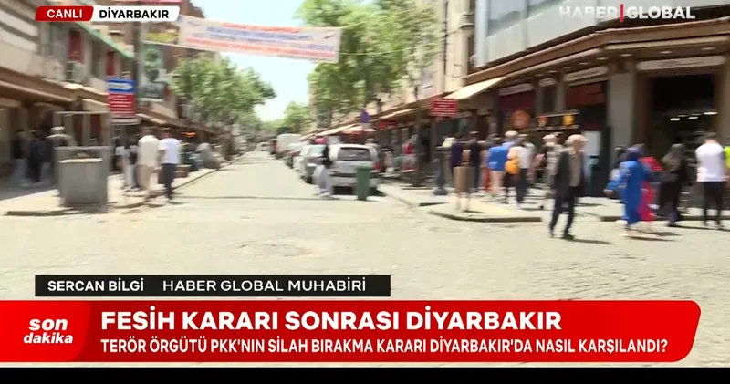 Terör örgütü PKK nın kendini fesih kararı sonrası Diyarbakır: Şehir esnafından Haber Global e özel açıklamalar