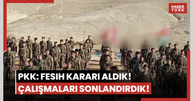 Silah bırakan PKK: Fesih kararı aldık! Çalışmaları sonlandırdık!