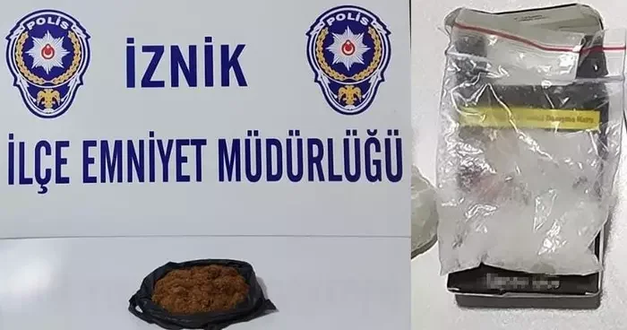 İznik te polis ekiplerinin durdurduğu araçtan uyuşturucu çıktı! Cezaevine gönderildi