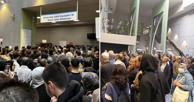 İstanbul da metro arızası: Vatandaş çileden çıktı İstanbul Haberleri