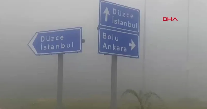 Bolu Dağı’nda yoğun sis