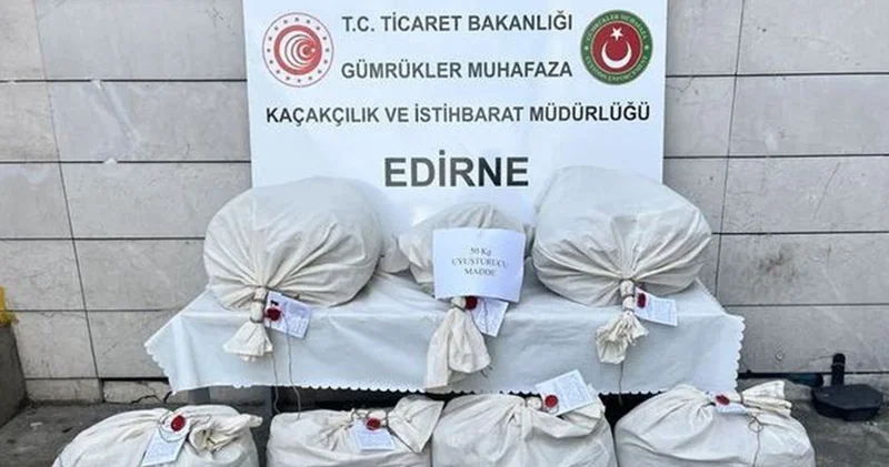Kapıkule de 49 kilo 866 gram uyuşturucu ele geçirildi