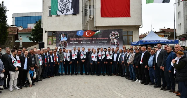 Vezirköprü de Filistin ve Doğu Türkistan yararına kermes açıldı Samsun Haberleri