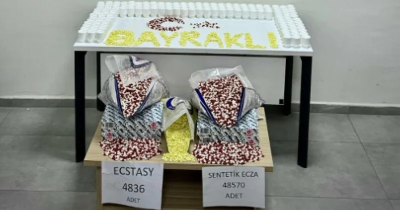 İzmir de uyuşturucu operasyonu: On binlerce estetik ecza ele geçirildi Sözcü Gazetesi