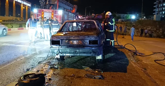 Alkollü sürücü otomobilini yaktı Adıyaman Haberleri