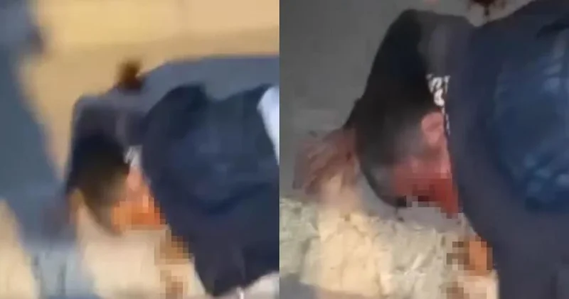 Öldüresiye dövüp bıçakladığı kişiyi can çekişirken videoya aldı