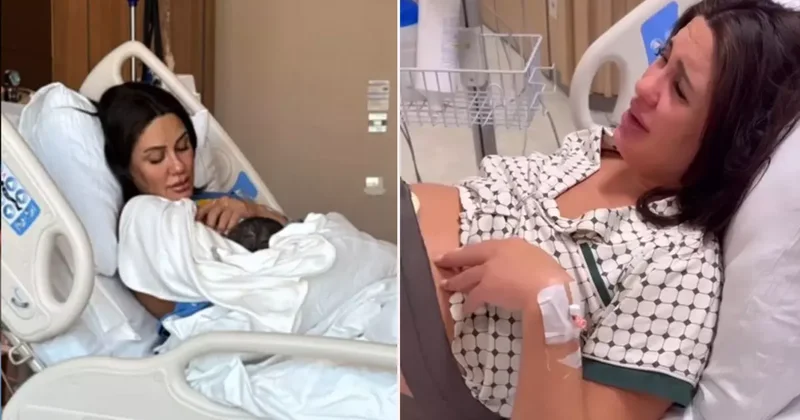 Sahra Işık ve İdris Aybirdi çiftinin ilk çocukları dünyaya geldi