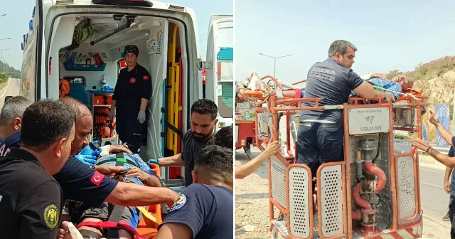 Adana da elektrik akımına kapılan boyacı yaralandı Adana Haberleri