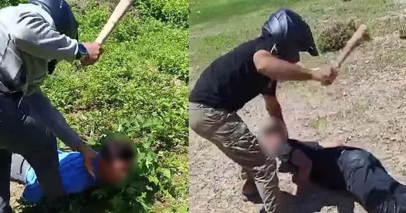 Kasklı saldırgan kamerada! 2 kişiyi öldüresiye dövdü Sözcü Gazetesi