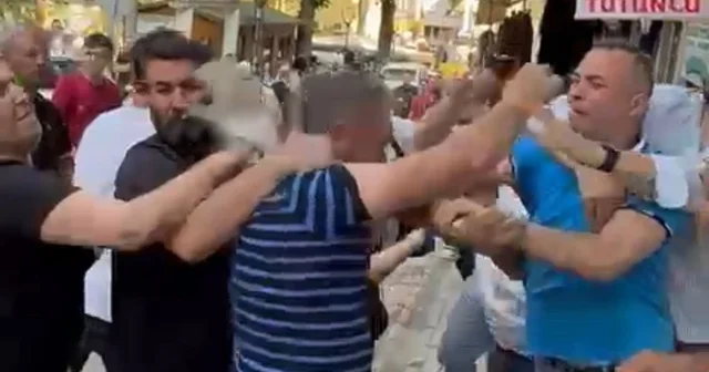 Boşanan çift ile yakınları arasındaki kavga kamerada Ordu Haberleri