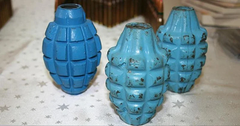 Ardahan da kazı çalışmalarında bulunan el bombası imha edildi