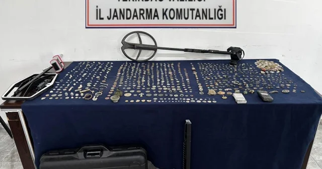 Tekirdağ da 1014 tarihi sikke ve obje ele geçirildi Tekirdağ Haberleri