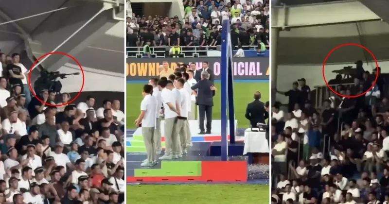 Ödül törenine damga vuran önlem! Keskin nişancılar eller tetikte bekledi