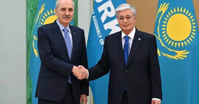 TBMM Başkanı Kurtulmuş, Kazakistan Cumhurbaşkanı Tokayev tarafından kabul edildi