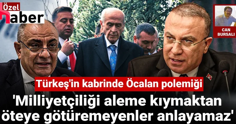 Türkeş in kabrinde Öcalan polemiği: Milliyetçiliği aleme kıymaktan öteye götüremeyenler anlayamaz