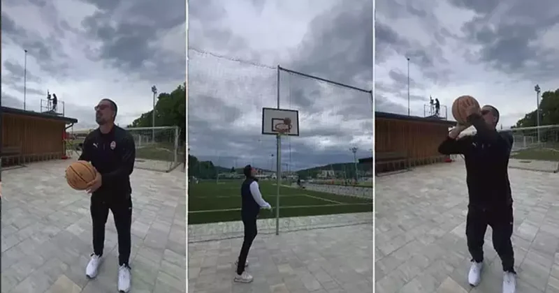 Arda Turan dan yok artık dedirten basket şovu! Fanatik Spor Haberleri Video