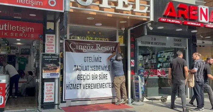 Esnaf Odası başkanının oteli mühürlendi