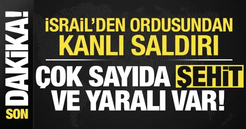 Son dakika: İsrail den kanlı saldırı! Çok sayıda şehit ve yaralı var...