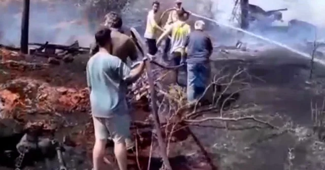 Bolu’da yangın faciası son anda önlendi: Tarladaki alevler büyümeden kontrol altına alındı VİDEO İZLE