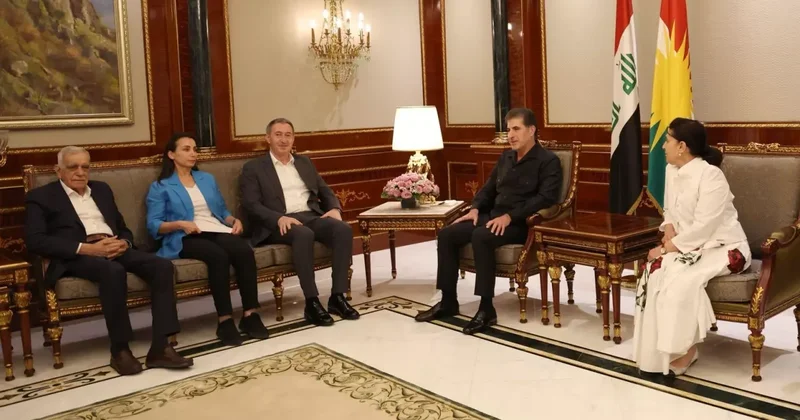 Barzani, DEM Parti heyetini kabul etti
