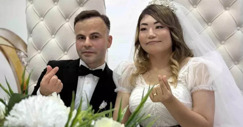 Japonya dan Düzce ye gelin geldi! 13 bin kilometrelik aşk