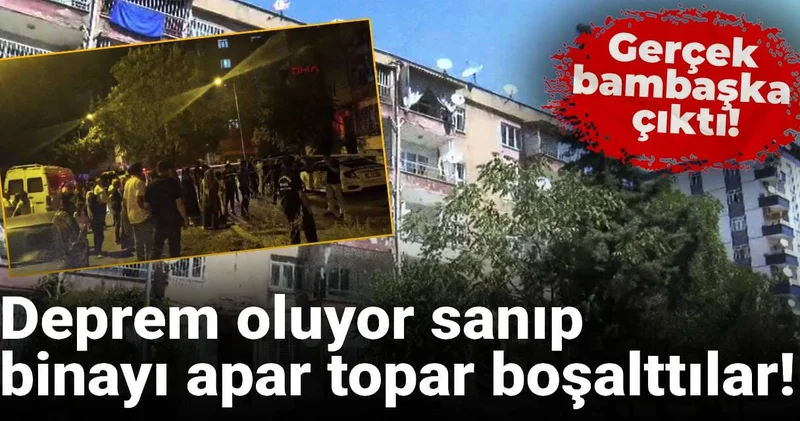 Deprem oluyor sanıp binayı apar topar boşalttılar! Gerçek bambaşka çıktı