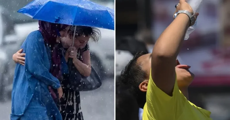 Meteoroloji uyardı! Yurdun bir tarafı 45 derece, diğer tarafı sağanak yağış