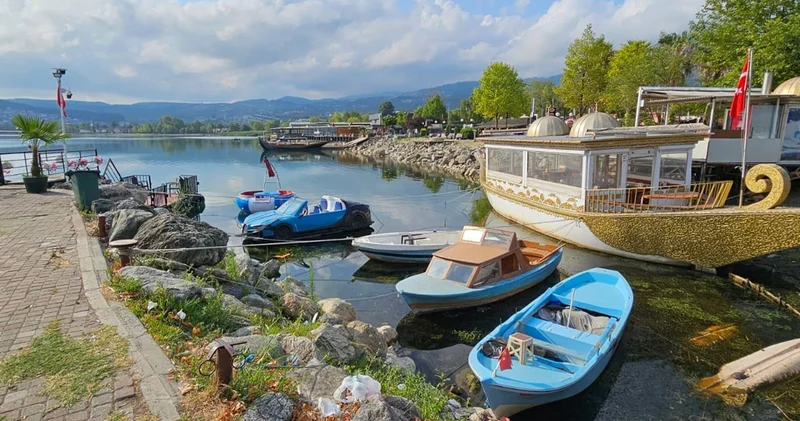 Sapanca Gölü’nde su seviyesi düştü