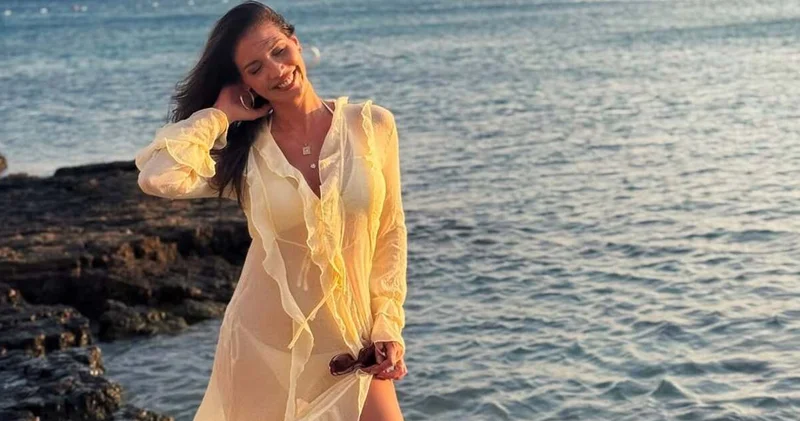Ebru Şam ın tatil paylaşımı Magazin haberleri