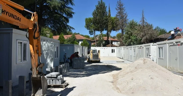 Depremin vurduğu Sındırgı da ilk geçici barınma merkezi kuruldu Balıkesir Haberleri