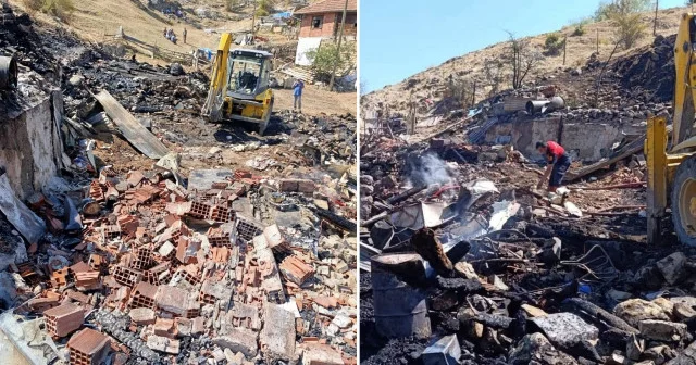Sinop ta yaylada yangın çıktı: 2 ev 2 ahır yandı 1 inek telef oldu Sinop Haberleri