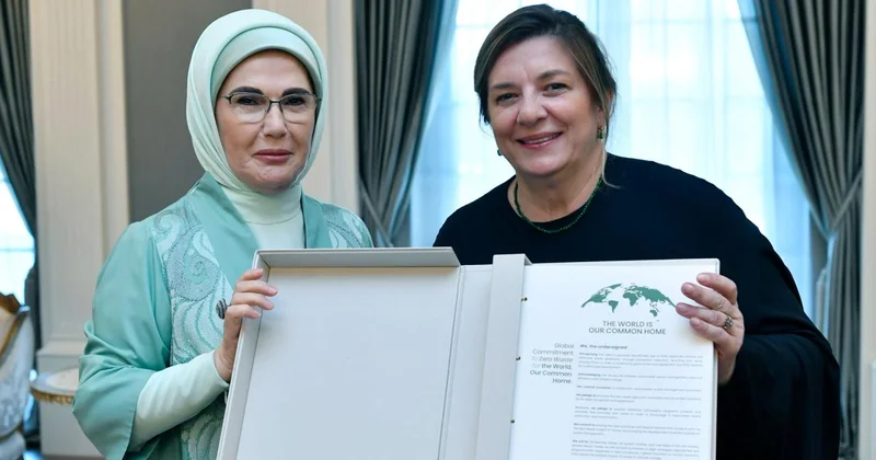 Emine Erdoğan, Gürcistan Cumhurbaşkanı nın eşini Beştepe te ağırladı
