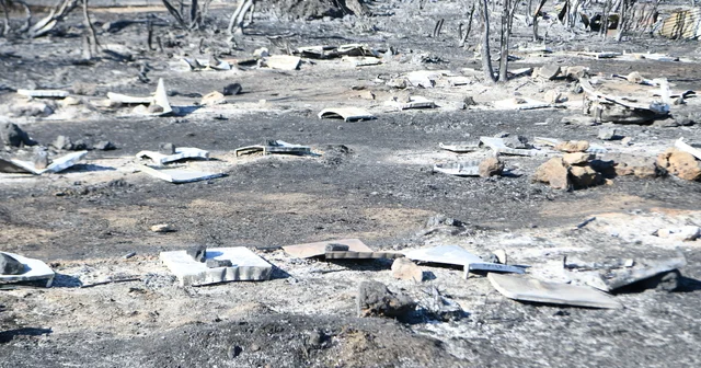 Çanakkale Lapseki deki yangında 150 arı kovanı zarar gördü Çanakkale Haberleri