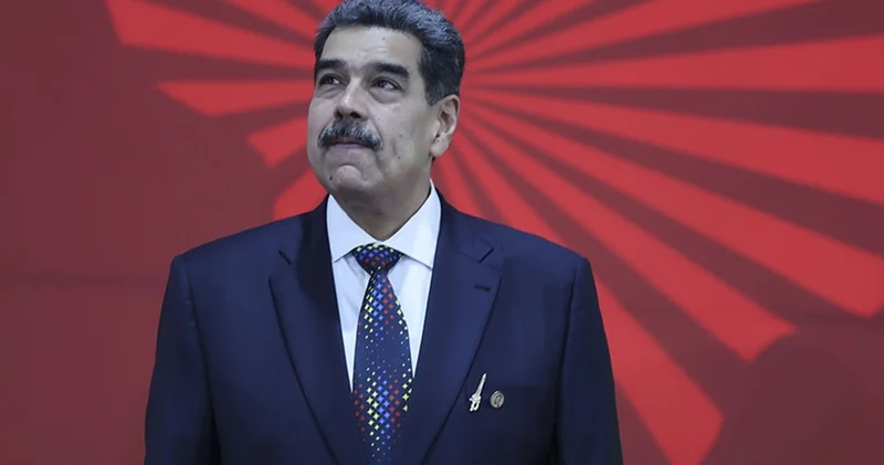 Venezuela da yüzlerce kişi Devlet Başkanı Maduro ya destek için yürüdü