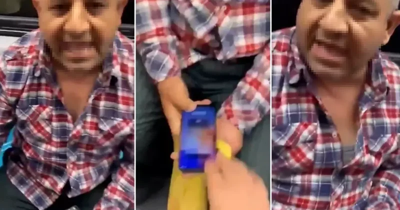 Metroda kadınların fotoğrafını çeken şahıs yakalanınca telefonu kırdı