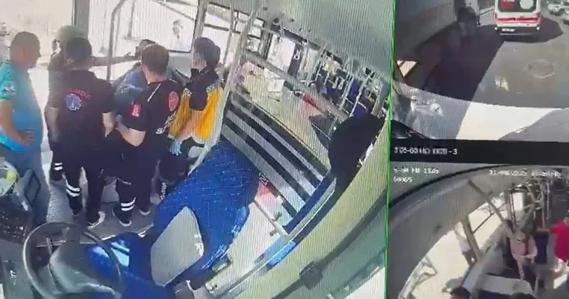 Otobüs şoförü, fenalaşan yolcu için harekete geçti