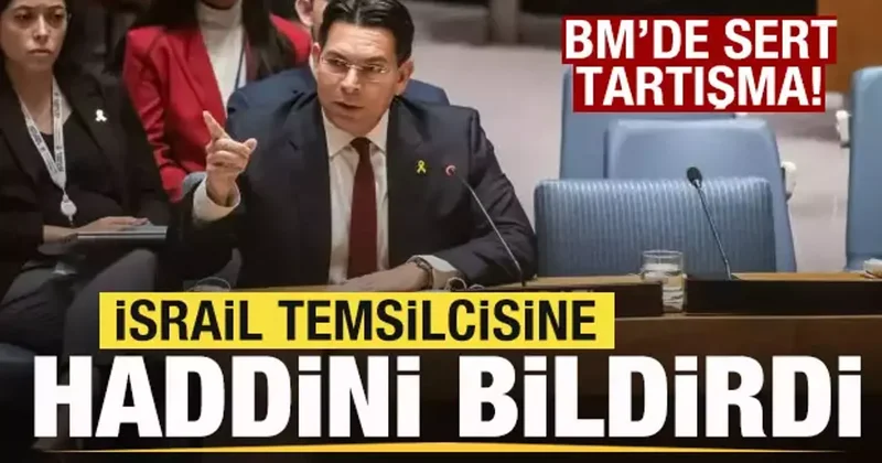BM de sert tartışma! İsrail temsilcisine haddini bildirdi
