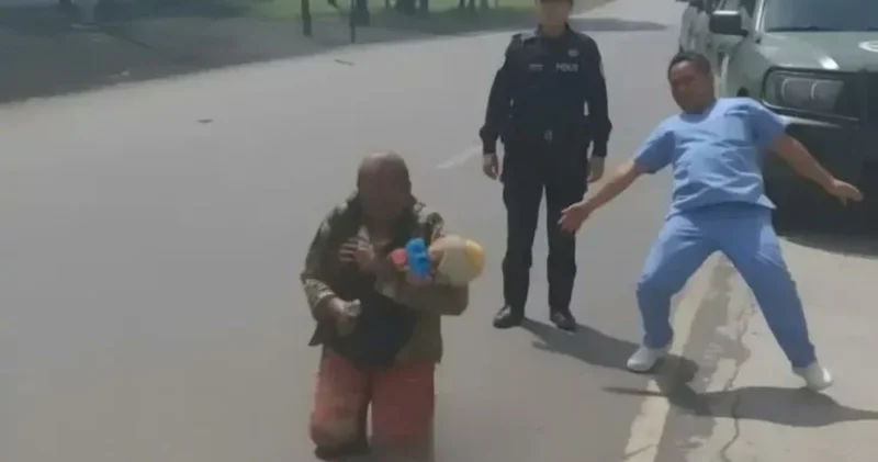 Kahraman büyükanne torununu kurtardı