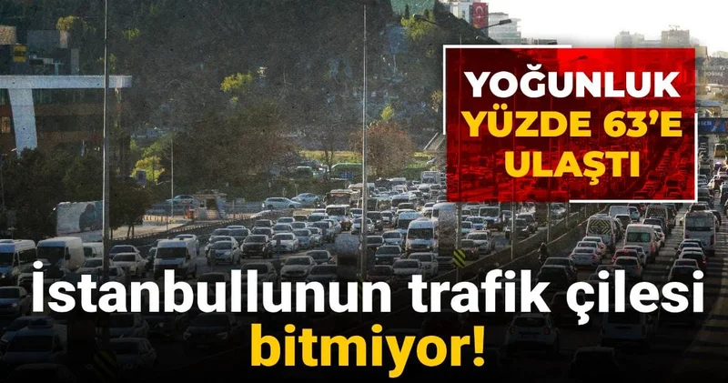 İstanbullunun trafik çilesi bitmiyor!