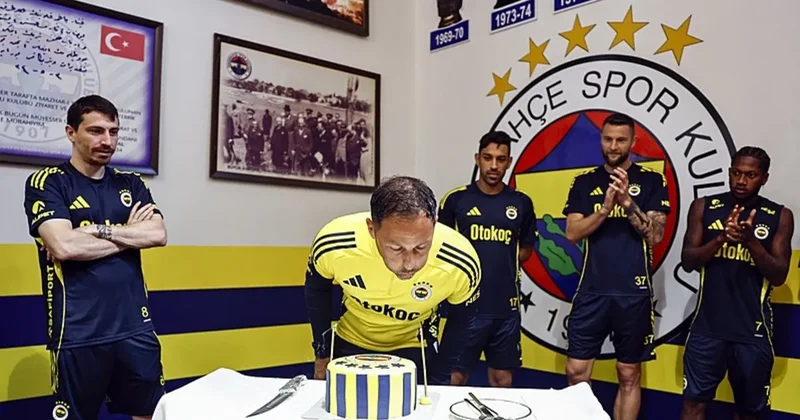 Fenerbahçe de Tedesco nun doğum günü kutlandı!