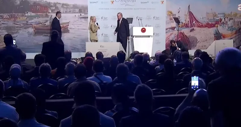 Erdoğan Necip Fazıl şiiri okudu Pelin Çift övmelere doyamadı