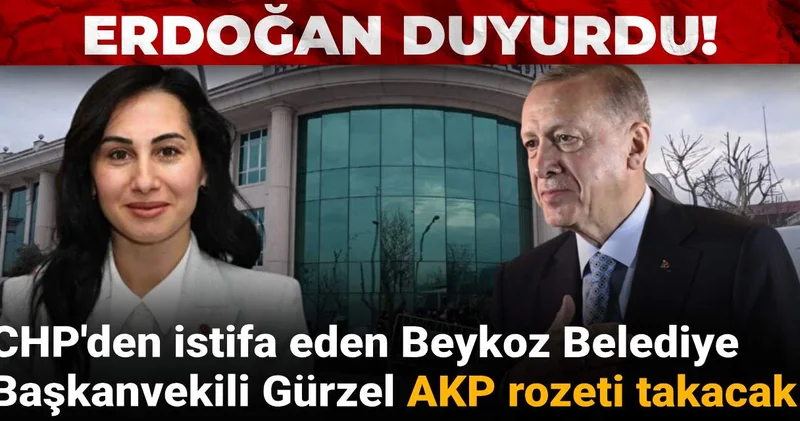 Son dakika Erdoğan duyurdu: Beykoz Belediye Başkanvekili Özlem Vural Gürzel AKP ye geçiyor