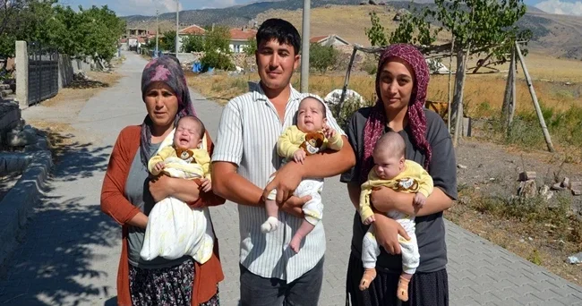 Üçüz babası oldu işi bırakmak zorunda kaldı! Aksaray Valisine yardım çağrısı: Sürekli kucakta gezdiriyoruz