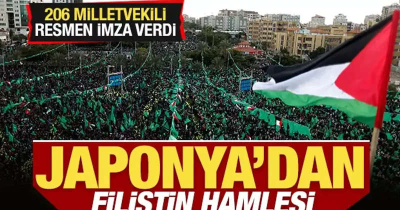 Japonya dan son dakika Filistin hamlesi! 206 milletvekili resmen imza verdi