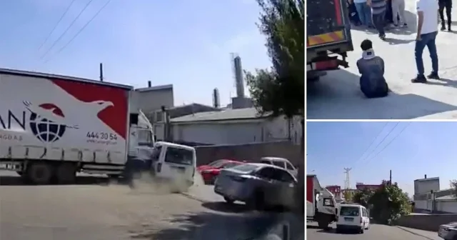 Trafikte korku dolu anlar: Kamyon araca çarptı metrelerce sürükledi İstanbul Haberleri