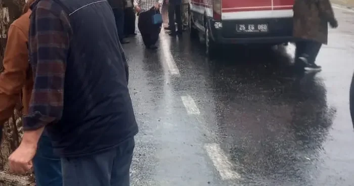 İspir’de koyun yüklü tır devrildi: Can pazarı yaşandı