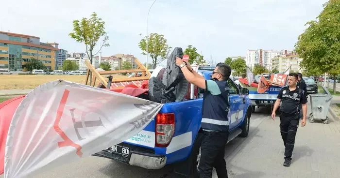 Altınşehir ve 23 Nisan’da kaldırım işgallerine karşı kapsamlı denetim