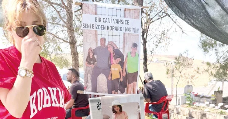 Gonca Vuslateri Narin’in mezarı başında ağladı