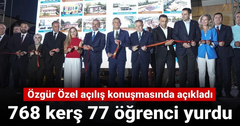 Özgür Özel açıkladı: 768 kreş 77 öğrenci yurdu
