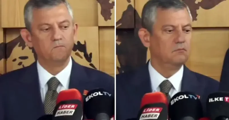 Basın toplantısına damga vuran an: Özgür Özel kameralara yakalandı